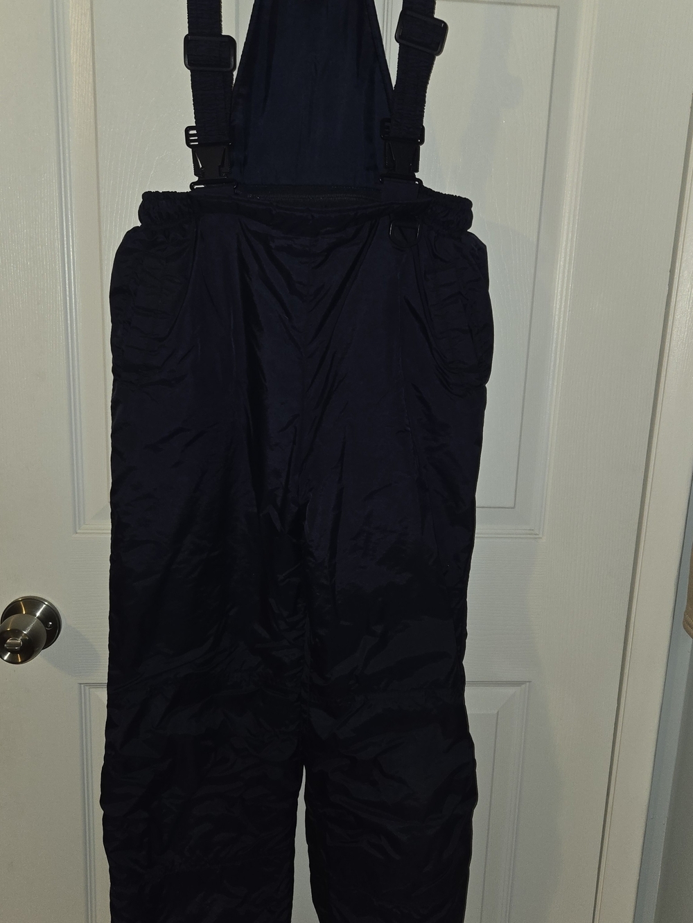 Kids Insulated Black Snow Bib Pants with Adjustable Straps